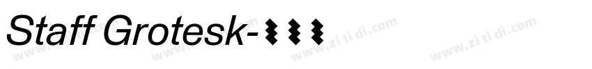 Staff Grotesk字体转换